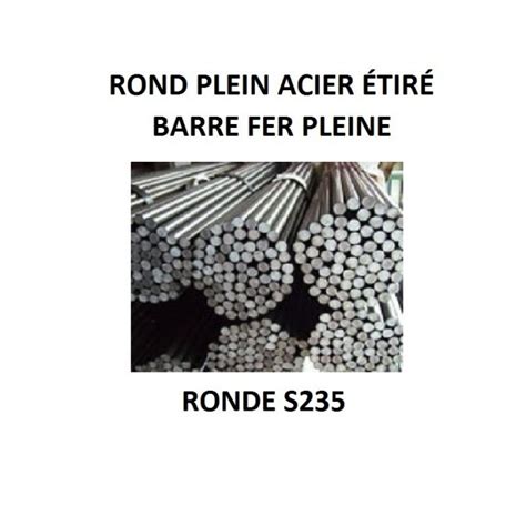 ROND PLEIN ACIER ÉTIRÉ BARRE FER PLEINE RONDE S235 zabarno