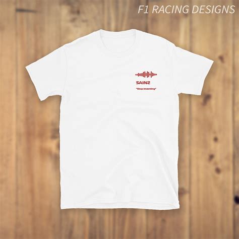 Stop Inventing Carlos Sainz Embroidered T Shirt Ferrari F1 Etsy