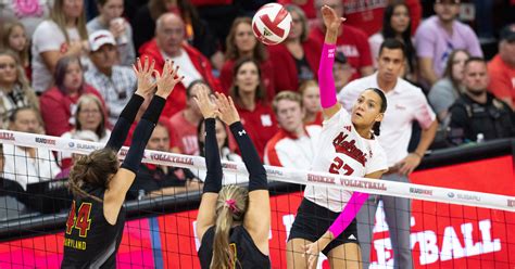 No Nebraska Volleyball Dominates Maryland In Th Total Sweep