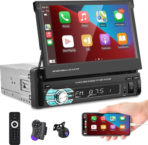 Podofo Autoradio Din Carplay Bluetooth Car Stereo Con Schermo