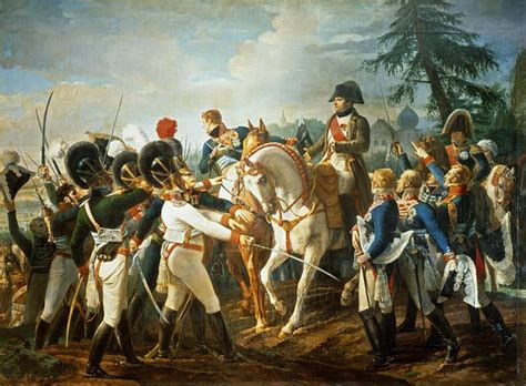 Napoleon And The Bavarian And Wurttemberg Troops In Abensberg Th