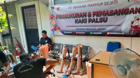 Gelar Aksi Sosial Menjelang HUT Ke 51 Wahana Donasikan Prostetik Untuk