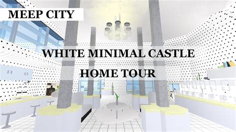 Meep City White Minimal Castle Home Tour Design YouTube