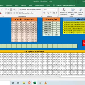 Planilha Lotomania Dezenas Planilhas Lot Ricas