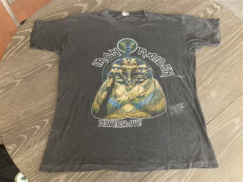 Vintage Iron Maiden Powerslave T Shirt Mega Rare See Gem
