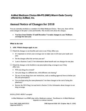 Fillable Online AvMed Medicare Choice MA PD HMO Miami Dade County Fax