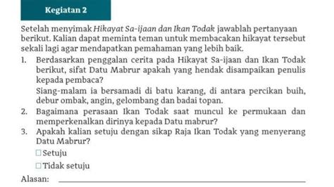 Kunci Jawaban Bahasa Indonesia Kelas Halaman Menyimak Hikayat