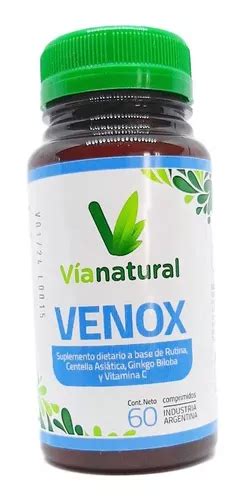 Suplemento En Comprimidos Via Natural Venox En Frasco De 60g Un