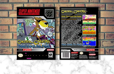 Chester Cheetah Too Cool To Fool Snes Video Game Case