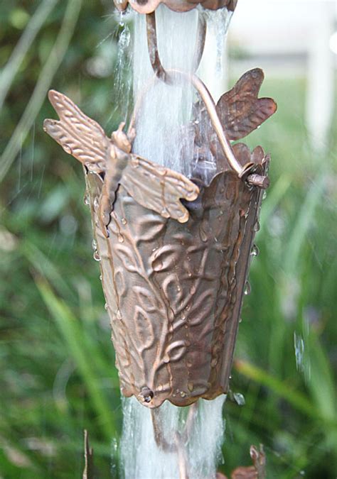 Dragonfly Cups Rain Chain