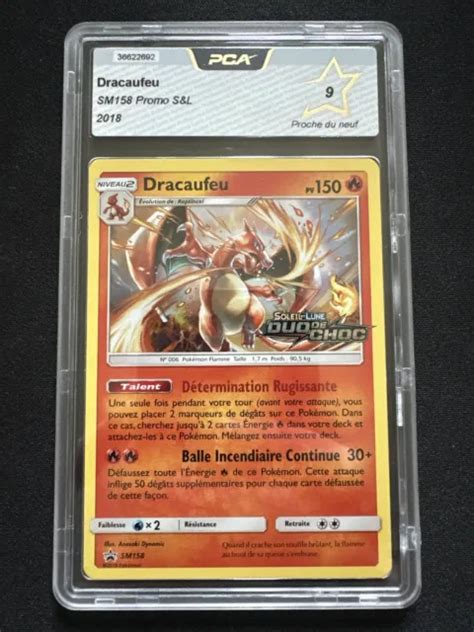 CARTE POKEMON DRACAUFEU Promo Soleil Et Lune Duo De Choc Sm158 Pca9