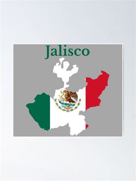 "Jalisco State Map, Mexico" Poster for Sale by marosharaf | Redbubble