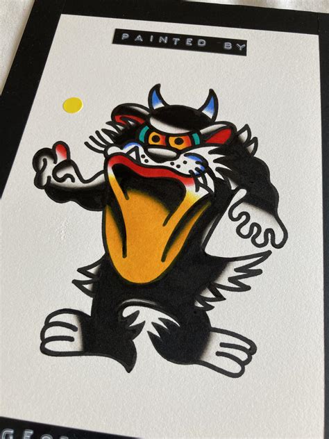 A Naki Style Taz Painted On Arches Hot Press R Traditionalflash