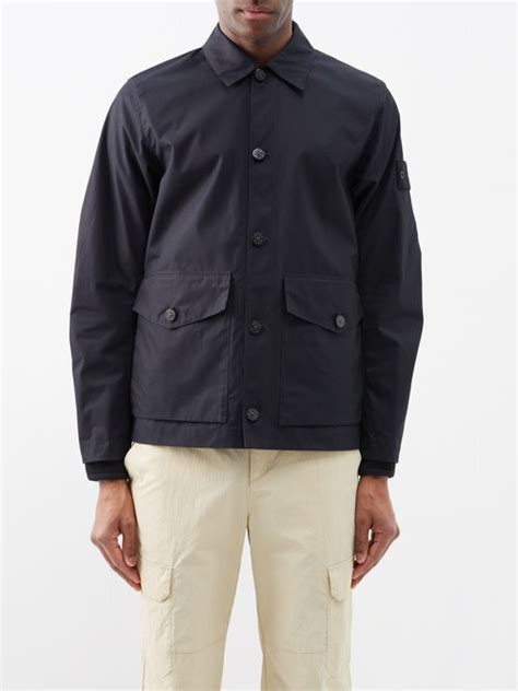 Stone Island Ghost Piece O Ventile Canvas Jacket Editorialist