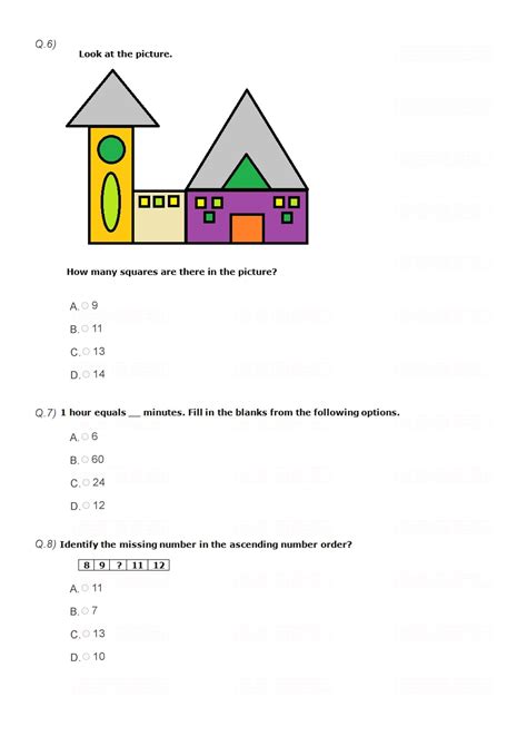 20 Printable Class 1 Maths Olympiad Sample Papers Olympiad Tester