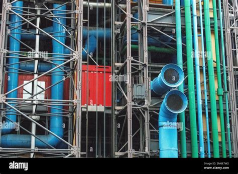 Pompidou Centre The First Major Example Of An Inside Out Building In