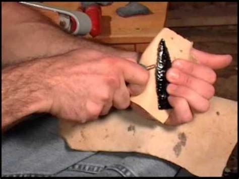 Flint Knapping 101 Basics Pressure Flaking Indian Style Final Flint