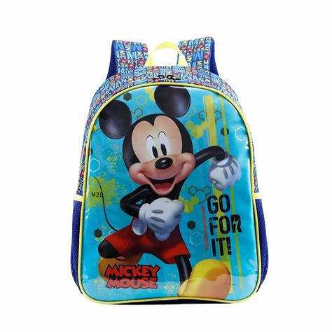 Mochila Escolar Grande Sem Rodas Mickey X Xeryus Escolar