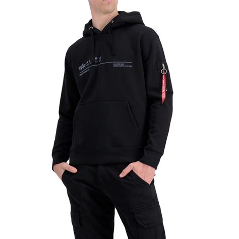 Alpha Industries Ai Reflective Hoody Black Code 69 Street And Sportswear