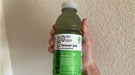 Vitamin Water Zero Sugar Coconut Lime Review YouTube