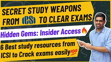 Secret ICSI Resources To Crack CS Exams 6 IMPORTANT Things From ICSI