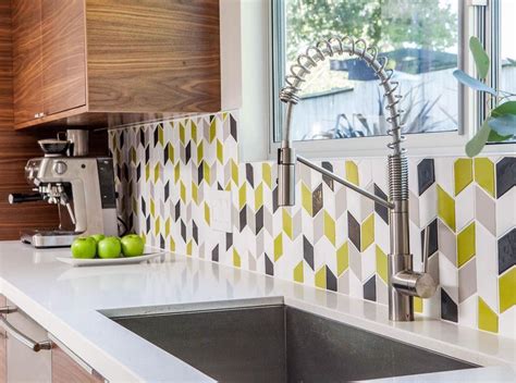 Mid Century Modern Kitchen Backsplash