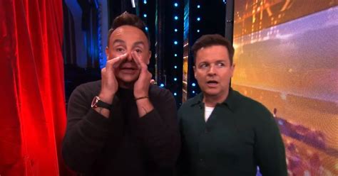 Ant And Dec Horrified By Naked Britain S Got Talent Act As Pair Left Gobsmacked Chronicle Live