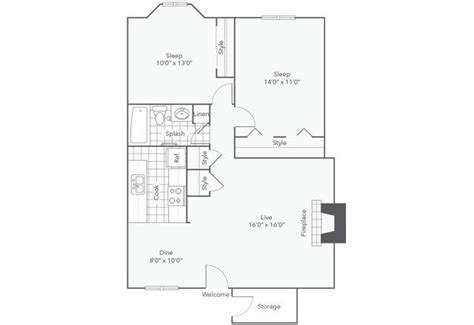 B1 2 Bed Apartment Renew On Cantrell