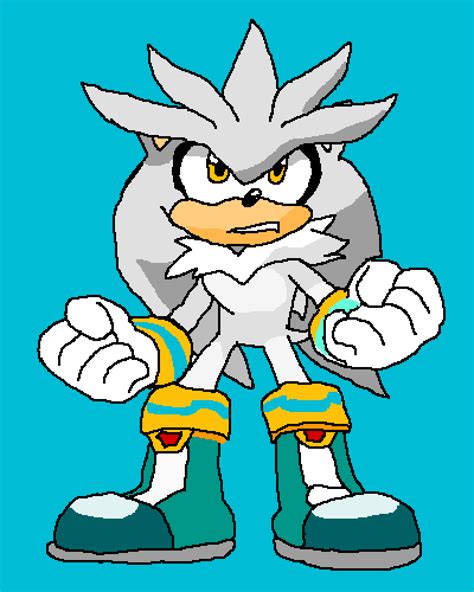 Pixilart Silver The Hedgehog By Shadow Logan