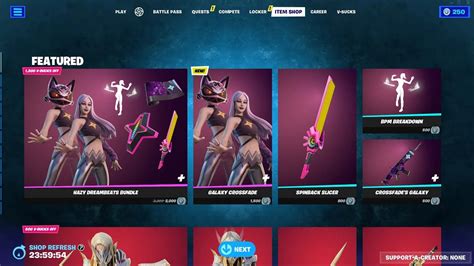 Fortnite Item Shop Today New Galaxy Crossfade Skin Hazy Dreambeats Bundle Fortnite Battle