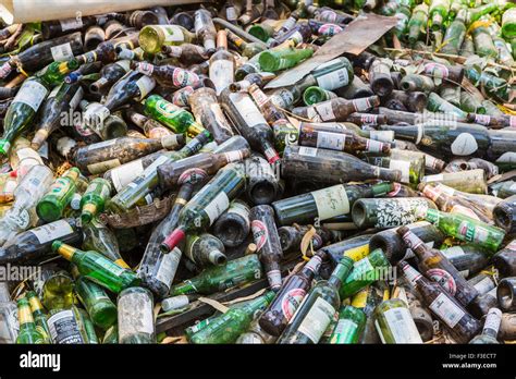 Pile Of Empty Liquor Bottles