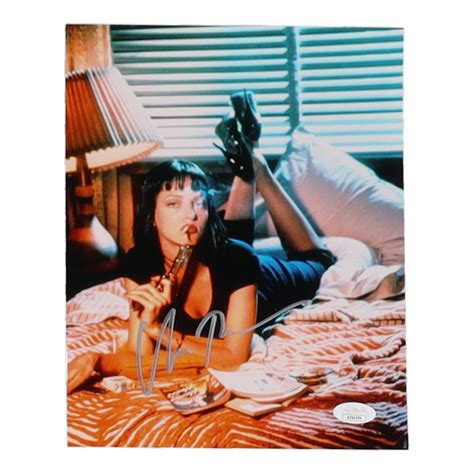 Uma Thurman Signed Pulp Fiction 8x10 Photo JSA Pristine Auction