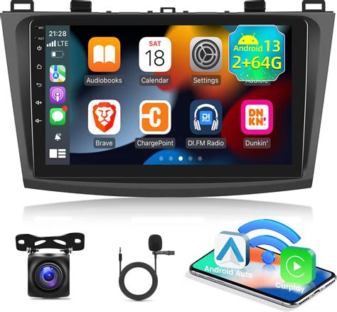 9 Inch Android 12 Car Stereo Radio Touch Screen Head Unit Upgrade For Mazda 3 2010