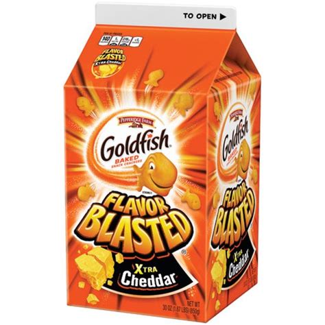 Pepperidge Farm Goldfish Flavor Blasted Xtra Cheddar Crackers 30 Oz