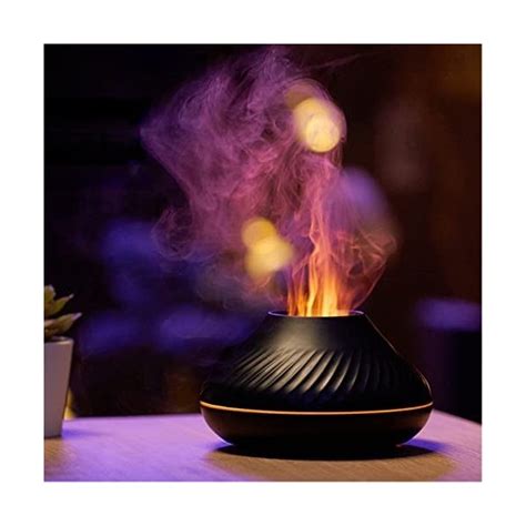 MARZIUS Flame Aroma Diffuseur Dhuiles Essentielles Humidificateur 7