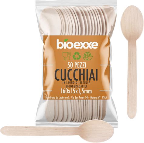 Cucchiai Biodegradabili Posate Usa E Getta No Plastica Compostabili