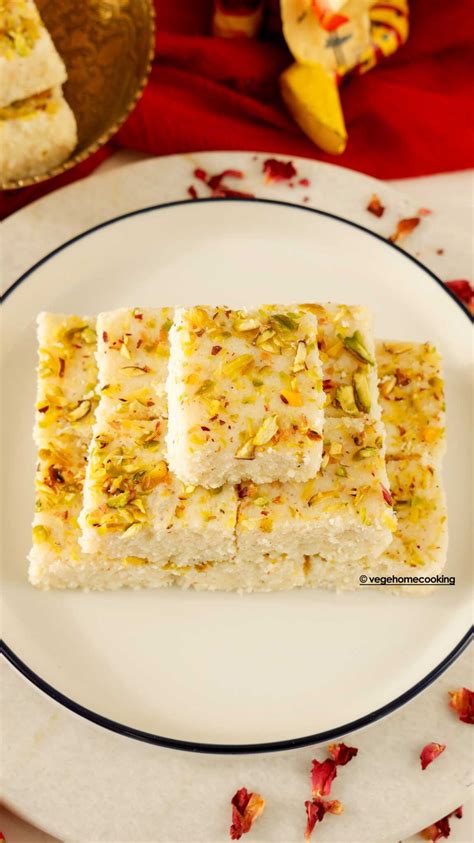 Ricotta Cheese Burfi With Milk Powder