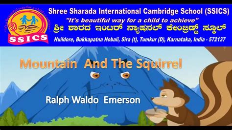 5th Standard English Poem Mountain And The Squirrel Youtube