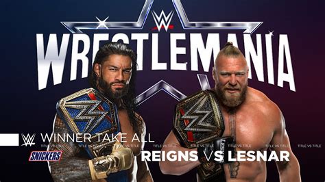 Wwe Wrestlemania 38 Brock Lesnar Vs Roman Reigns Promo Youtube