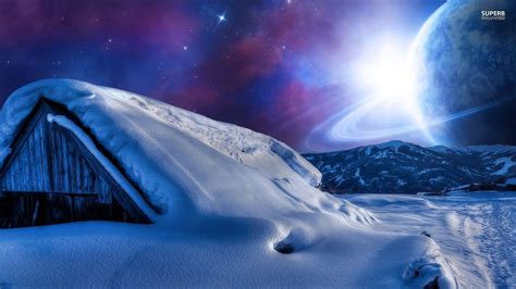 Winter Night Sky HD Wallpapers - Top Free Winter Night Sky HD ...