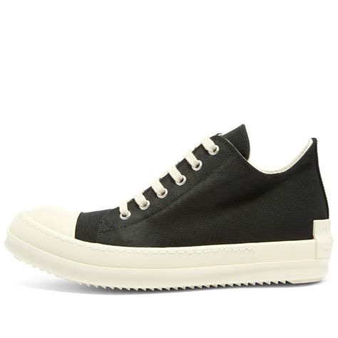 Rick Owens DRKSHDW Low Sneaker Black Milk END