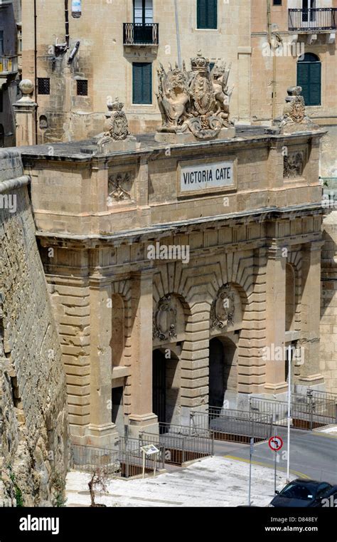 Victoria Gate In Valletta Malta Unesco Heritage Site Stock Photo Alamy