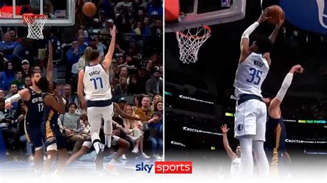 Dallas Mavericks Luka Doncic Makes Incredible No Look Alley Oop Pass Video Watch Tv Show