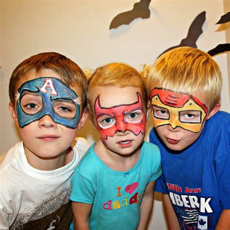 Freshly Completed Easy Superhero Body Art Superhero Face Painting