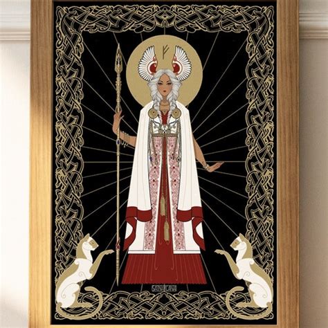 A4 Norse Goddess Freya Print Etsy