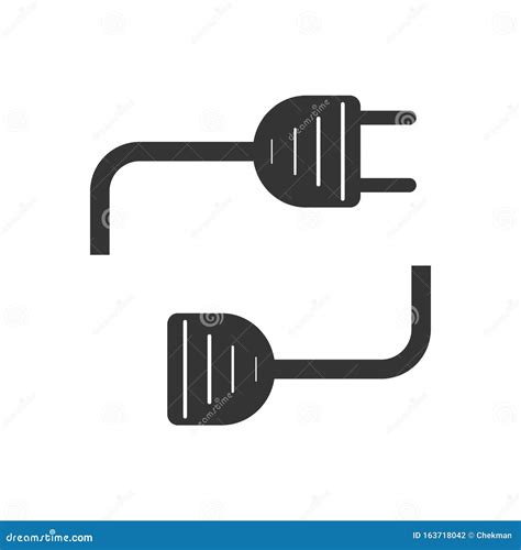 Wire Plug And Socket Vector Stock Illustration Illustration Of