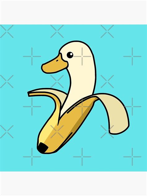 Impression Photo Canard Banane Mignon Dr Le De Bande Dessin E Par