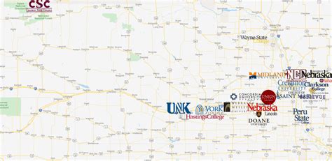 Colleges in Nebraska Map – MyCollegeSelection