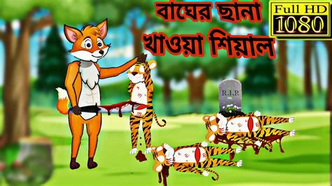 বাঘের ছানা খাওয়া শিয়াল Cartoon Bangla Cartoon Youtube