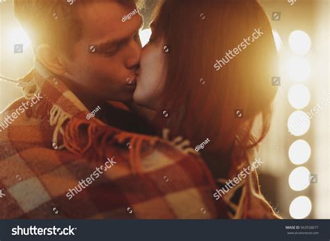 Romantic Couple Touching Kissing Each Other库存照片563558671 Shutterstock